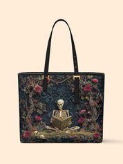 Wisdom In Silence Sleek Leather Tote LB0TD024