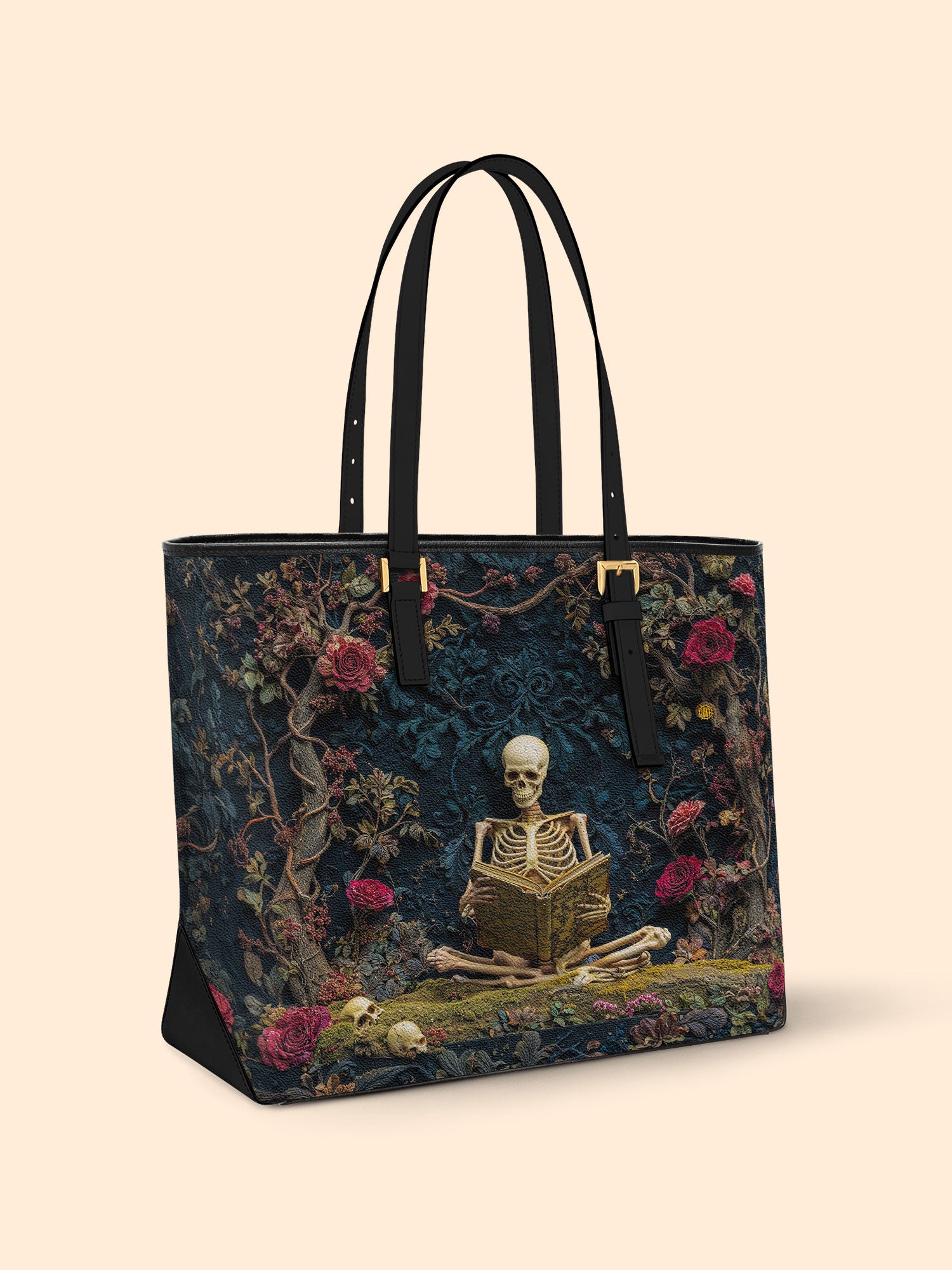 Wisdom In Silence Sleek Leather Tote LB0TD024