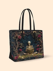 Wisdom In Silence Sleek Leather Tote LB0TD024