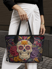 Flor de Muerte Classic Shopper Tote LB0HH026