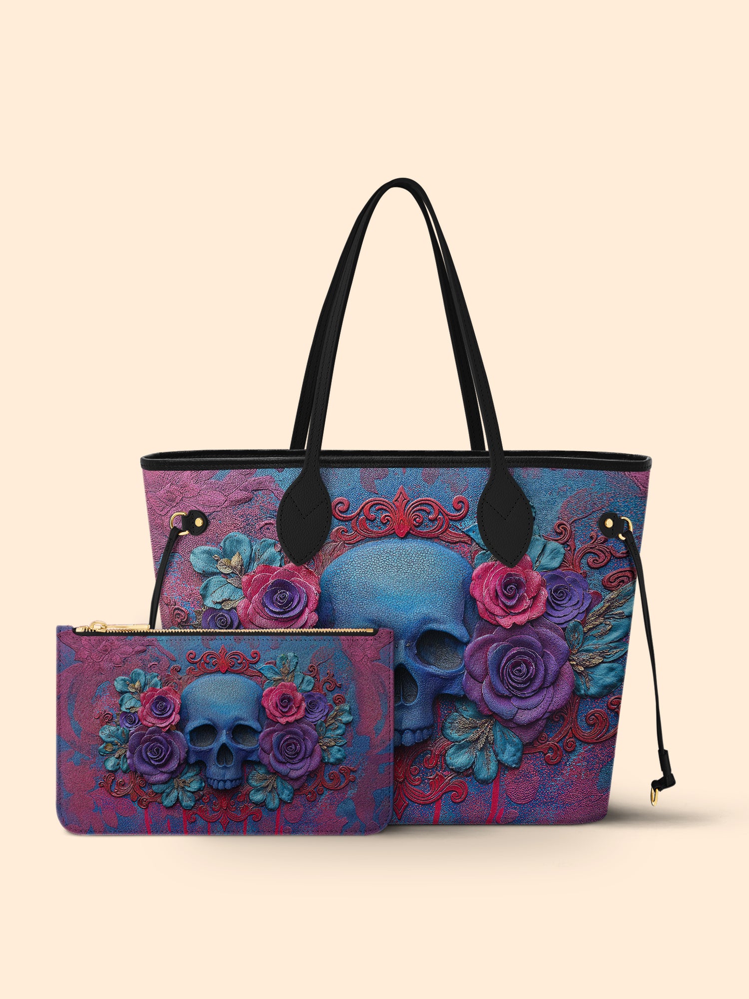Crimson Flora Classic Shopper Tote LB0HH022