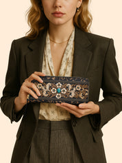 Teal Requiem Slimline Zippy Wallet LB0XD021