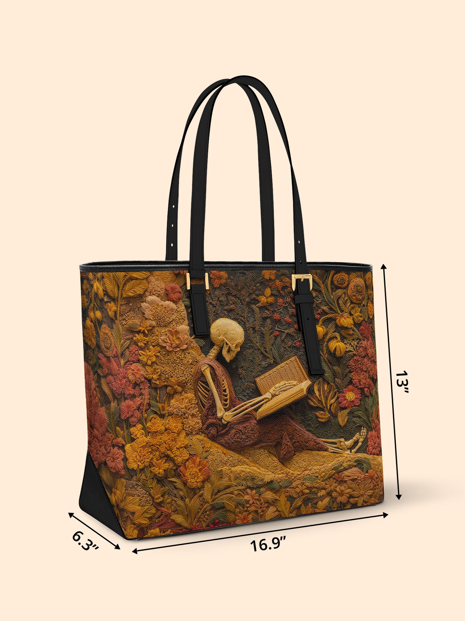 The Reader Beneath Sleek Leather Tote LB0TD026