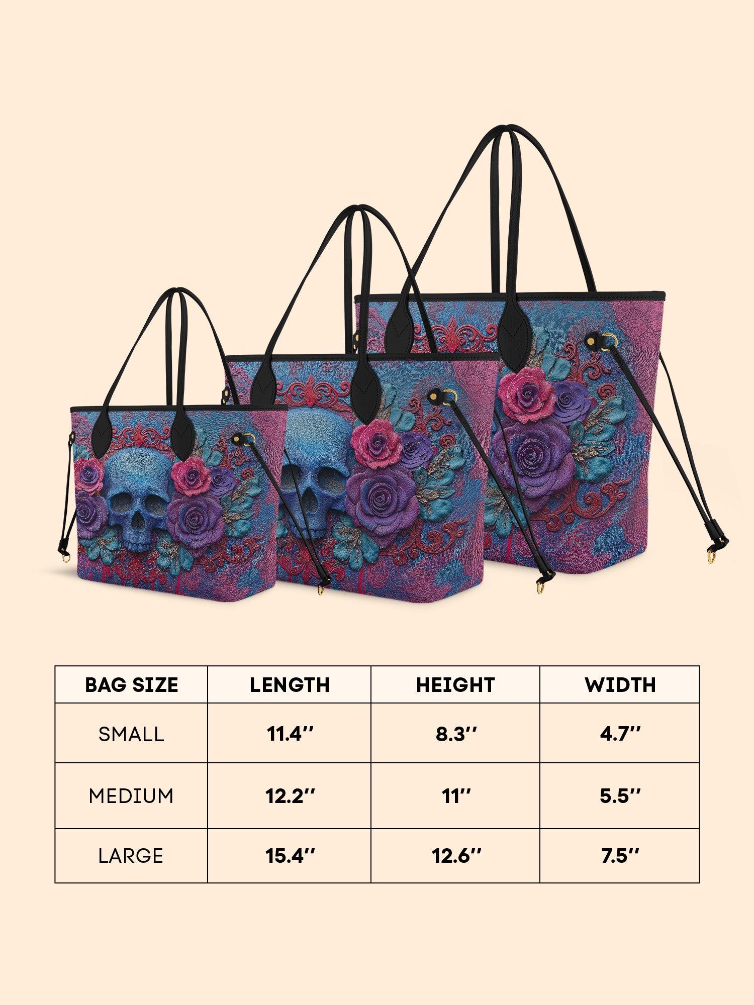 Crimson Flora Classic Shopper Tote LB0HH022