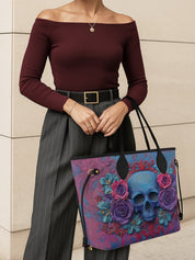 Crimson Flora Classic Shopper Tote LB0HH022