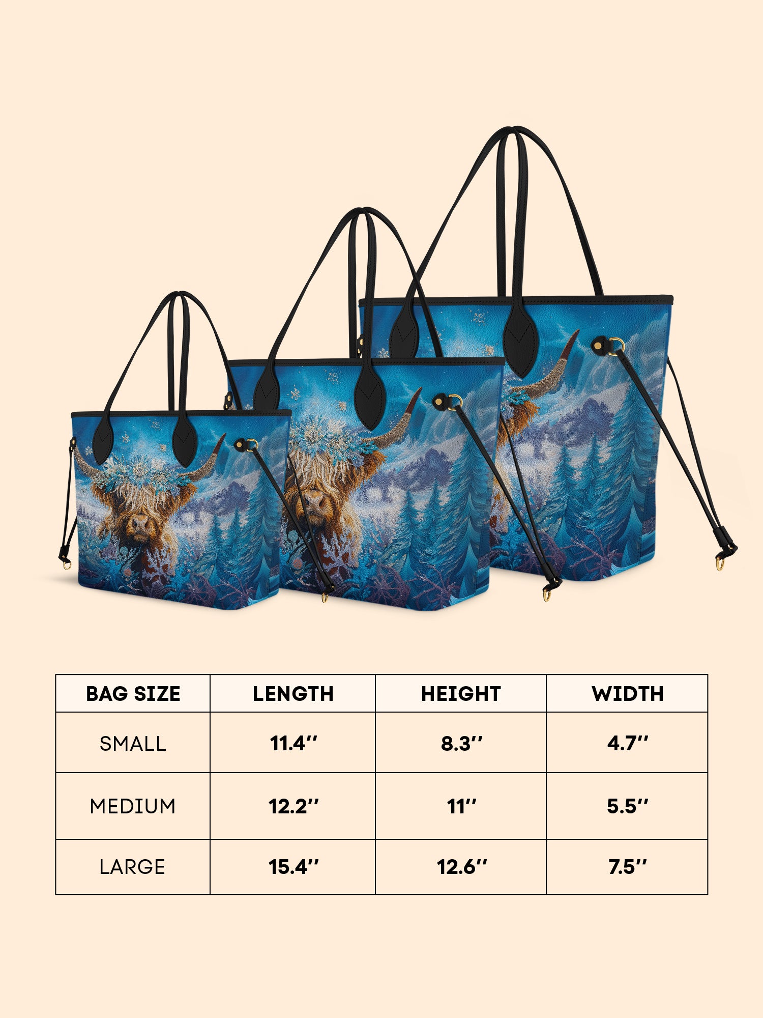 Frosted Majesty Classic Shopper Tote LB0TD004