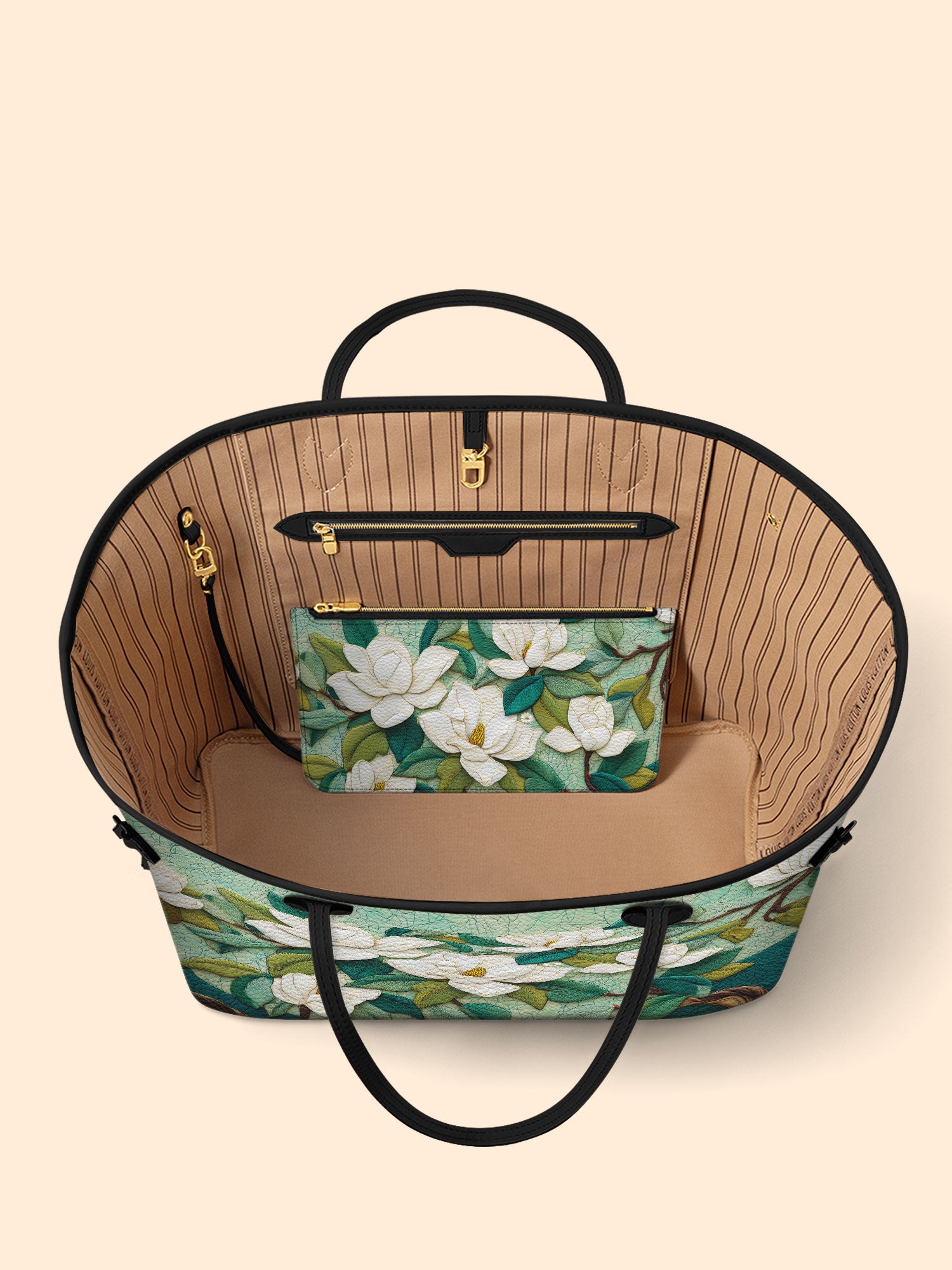 Elegant Magnolia Classic Shopper Tote LB0TH002