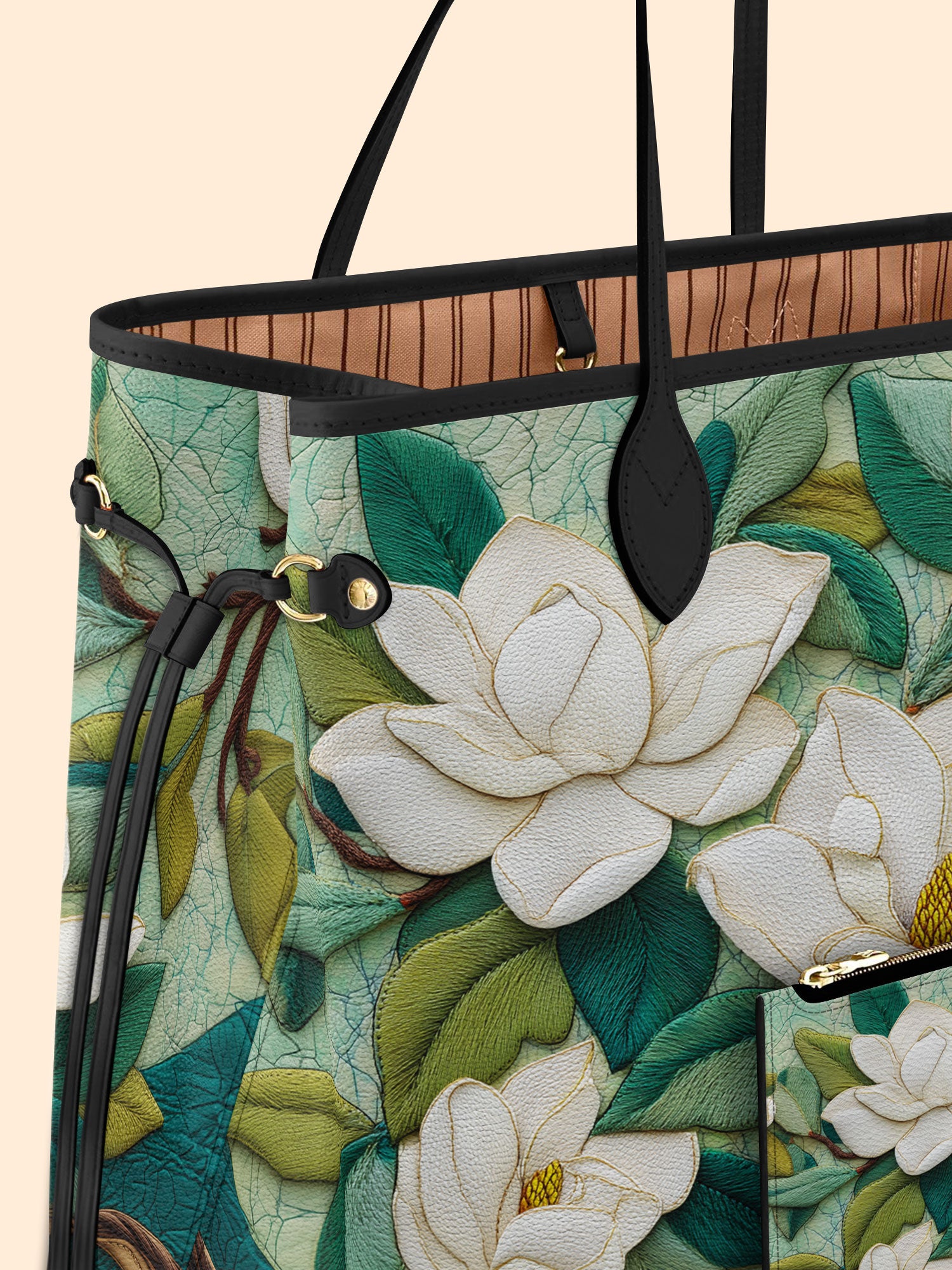 Elegant Magnolia Classic Shopper Tote LB0TH002