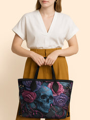 Vivid Skull Bloom Classic Shopper Tote LB0HH020