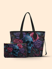 Vivid Skull Bloom Classic Shopper Tote LB0HH020