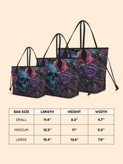 Vivid Skull Bloom Classic Shopper Tote LB0HH020