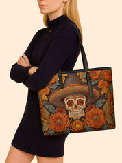 Golden Sombrero Sleek Leather Tote LB0TD016
