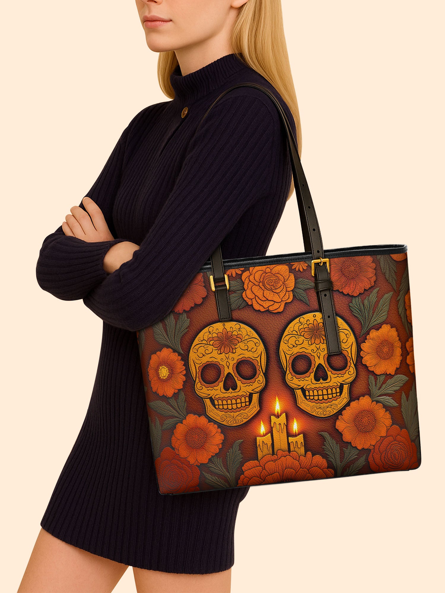 Eternal Glow Sleek Leather Tote LB0TD021