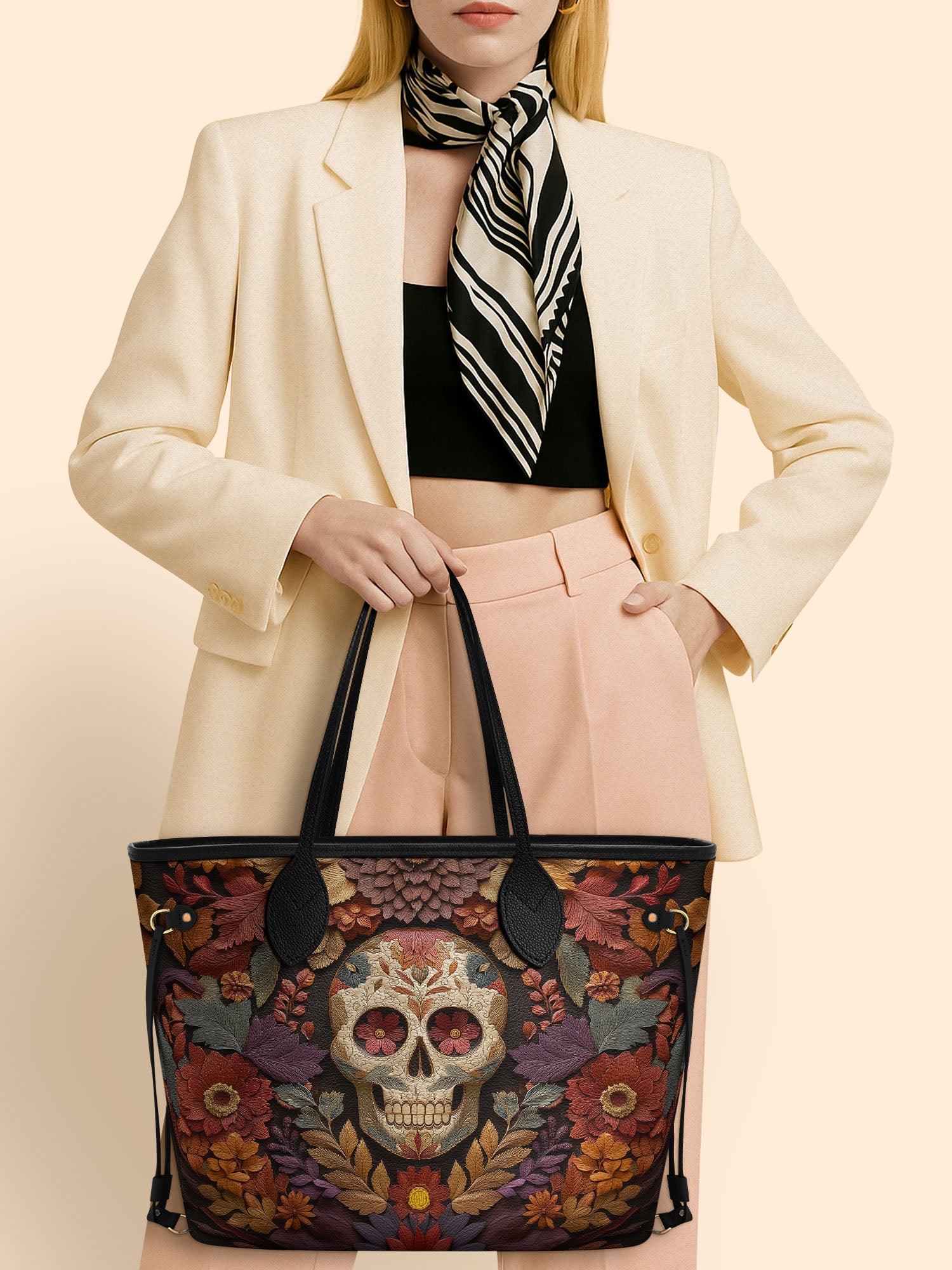 Vibrant Calavera Classic Shopper Tote LB0HH025