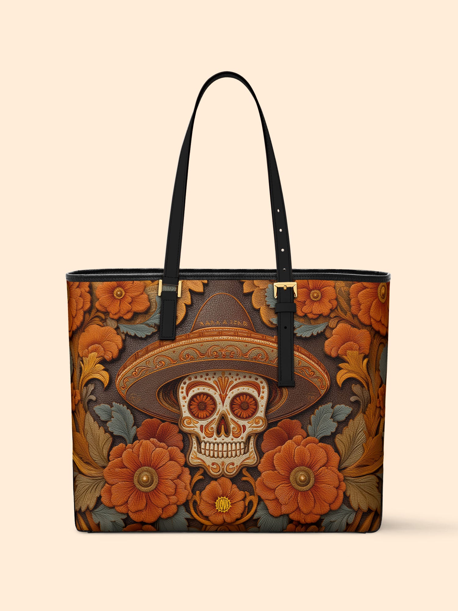 Golden Sombrero Sleek Leather Tote LB0TD016