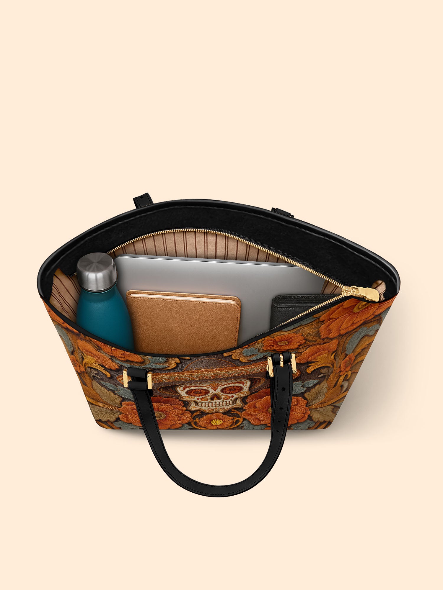 Golden Sombrero Sleek Leather Tote LB0TD016