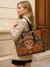 Golden Sombrero Sleek Leather Tote LB0TD016