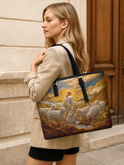 Guided by the Sun Sleek Leather Tote LB0TD012