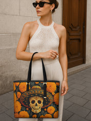 Marigold Spirit Sleek Leather Tote LB0TD018