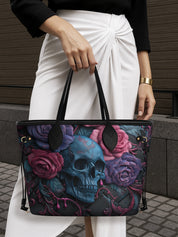 Vivid Skull Bloom Classic Shopper Tote LB0HH020