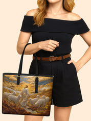 Guided by the Sun Sleek Leather Tote LB0TD012