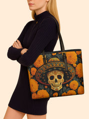 Marigold Spirit Sleek Leather Tote LB0TD018