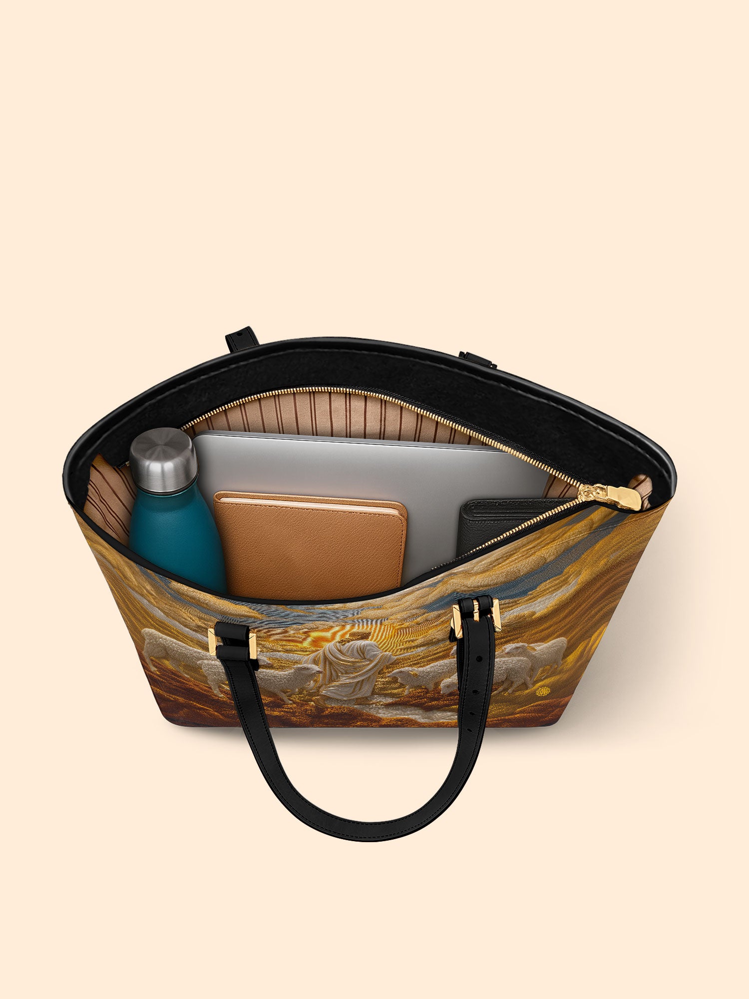Guided by the Sun Sleek Leather Tote LB0TD012