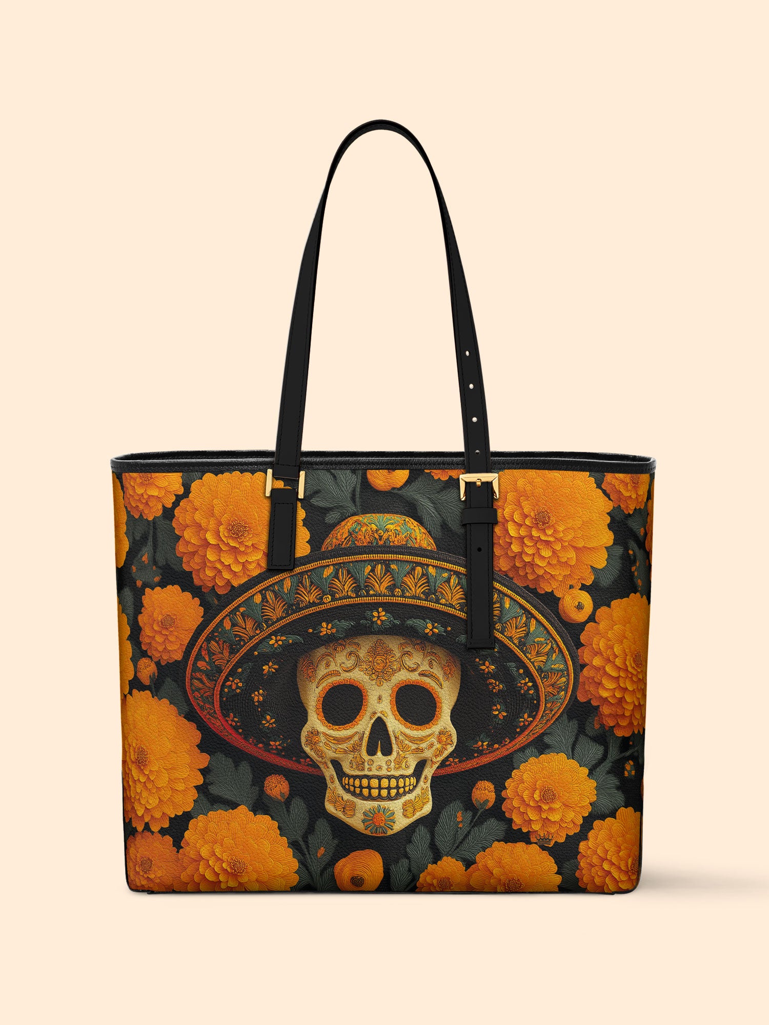 Marigold Spirit Sleek Leather Tote LB0TD018