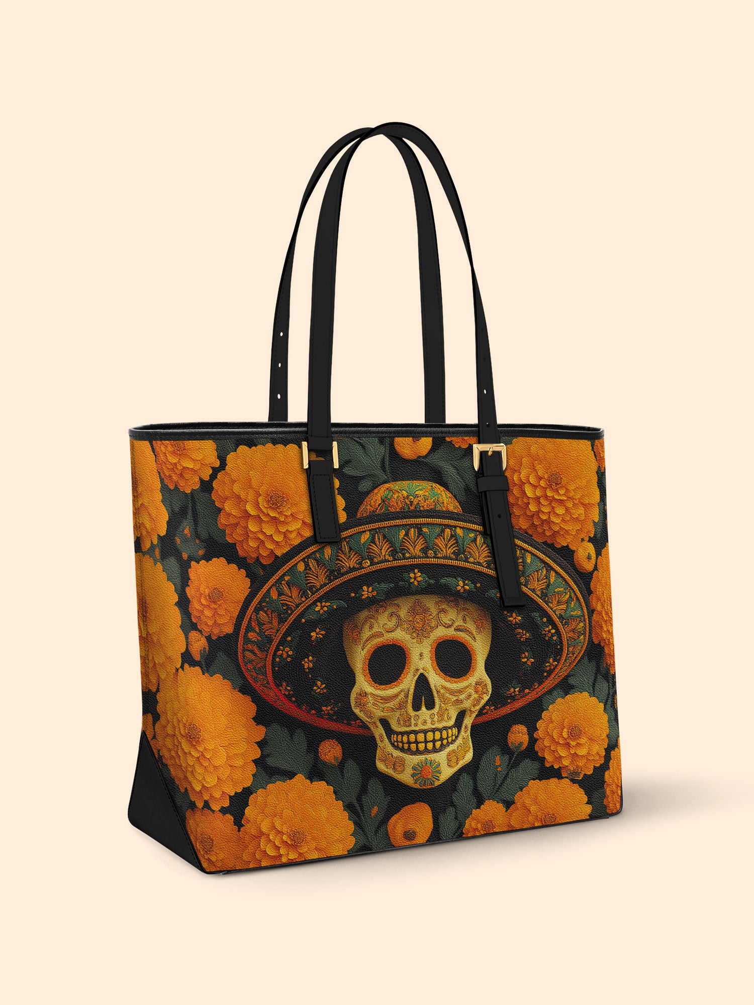 Marigold Spirit Sleek Leather Tote LB0TD018