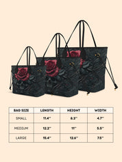 Obsidian Rose Classic Shopper Tote LB0XD044