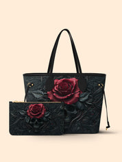 Obsidian Rose Classic Shopper Tote LB0XD044