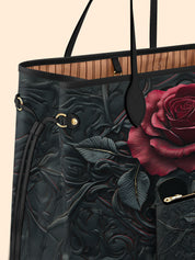 Obsidian Rose Classic Shopper Tote LB0XD044