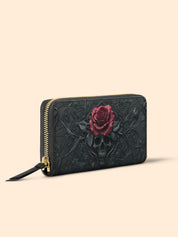 Obsidian Rose Slimline Zippy Wallet LB0XD051