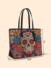 Day of Petals Sleek Leather Tote LB0HH028