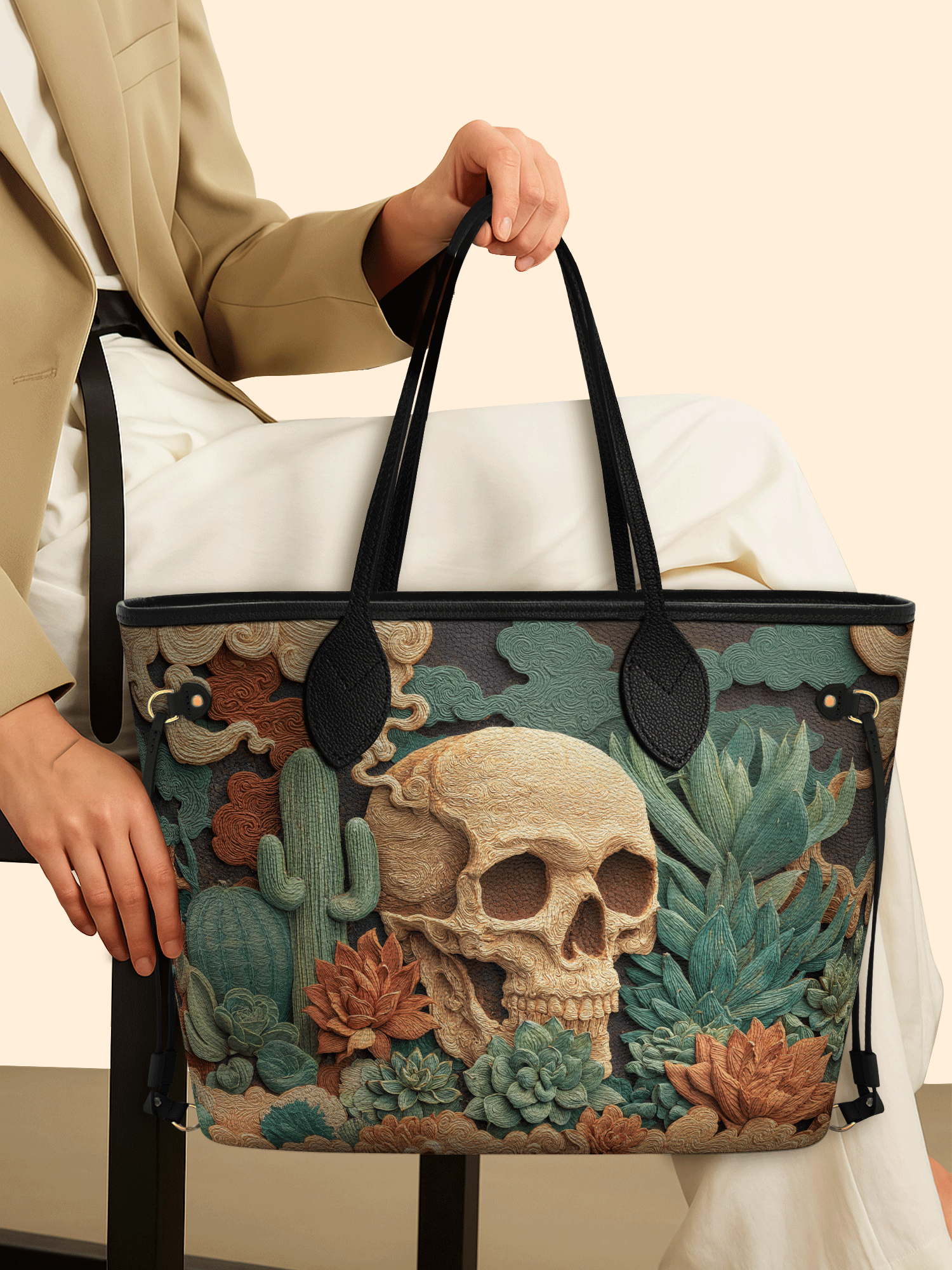 Sage Skull Classic Shopper Tote LB0XD013