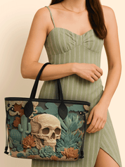 Sage Skull Classic Shopper Tote LB0XD013