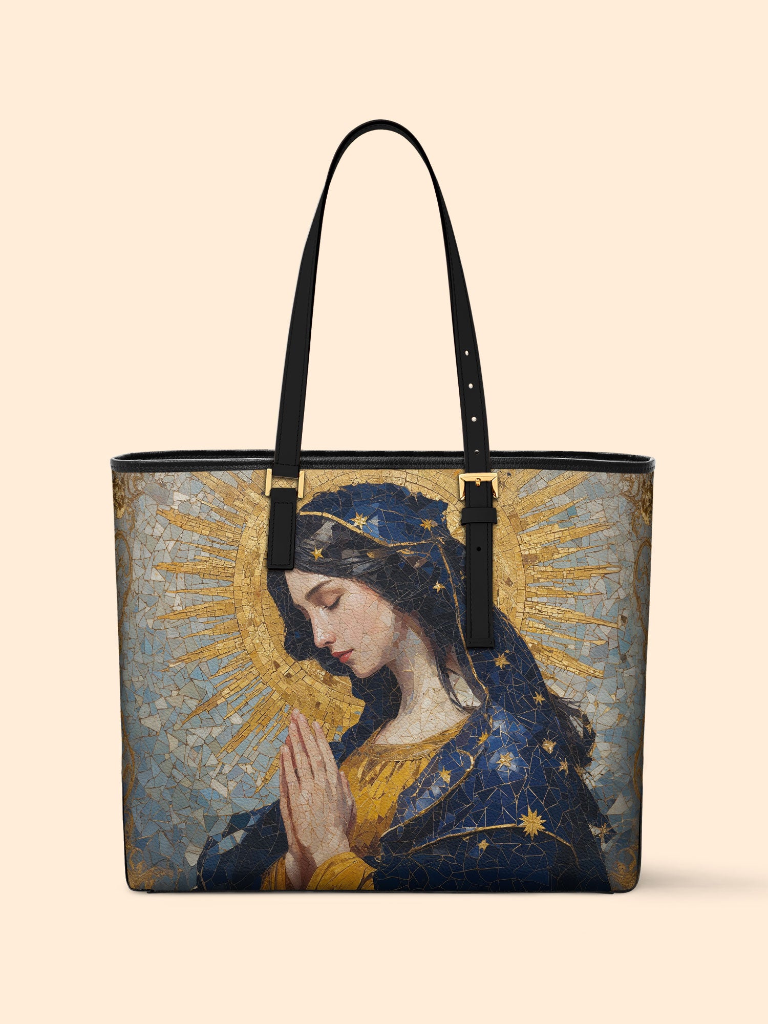 Our Lady of Guadalupe Sleek Leather Tote LB0HH017