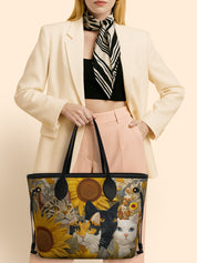 Meow Rushmore of Sunflower Cats Classic Shopper Tote LB0HH001