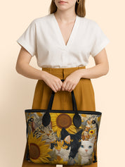 Meow Rushmore of Sunflower Cats Classic Shopper Tote LB0HH001