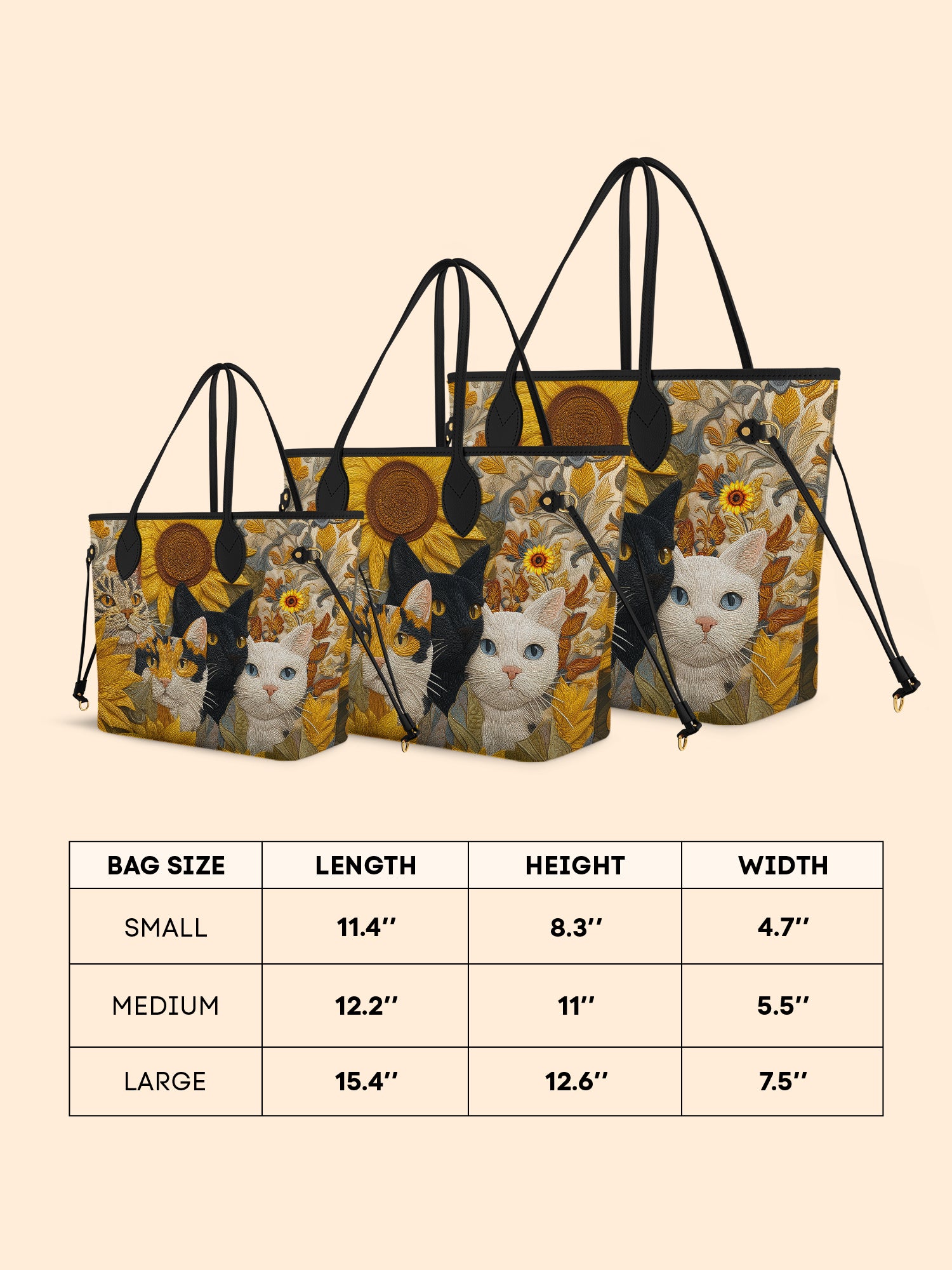 Meow Rushmore of Sunflower Cats Classic Shopper Tote LB0HH001