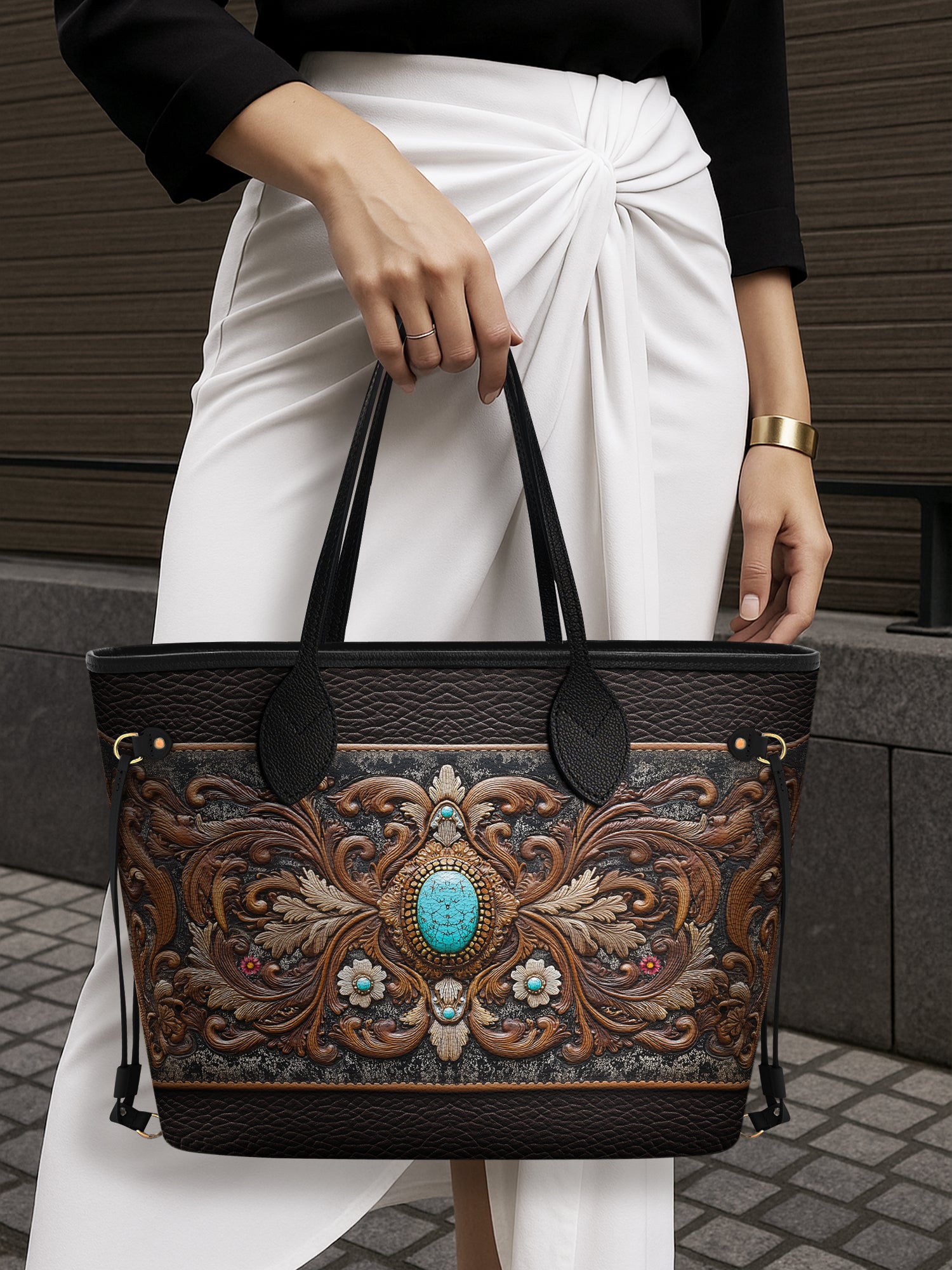 Azura Crest Classic Shopper Tote LB0XD015