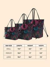 Floral Skull Classic Shopper Tote LB0HH019
