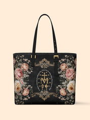 Miraculous Medal Sleek Leather Tote LB0HH013