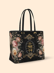 Miraculous Medal Sleek Leather Tote LB0HH013