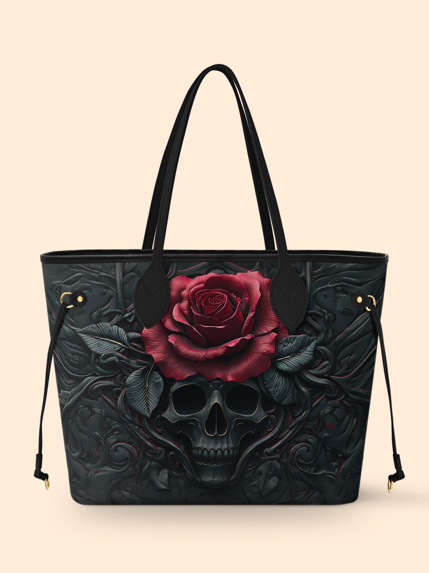 Obsidian Rose Classic Shopper Tote LB0XD044